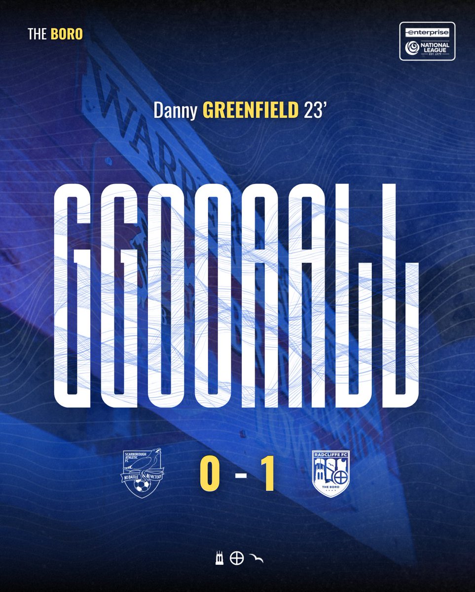 radcliffeboro's tweet photo. 23‘ | WHAT A HIT! 🤯

Danny Greenfield lines up a free kick from almost 30 yards out and buries it into the top left corner with a bending effort - UNBELIEVABLE! 🎯

🔴 0-1 🔵 | #WeAreRadcliffe #UTB https://t.co/aH7bXMmK5G