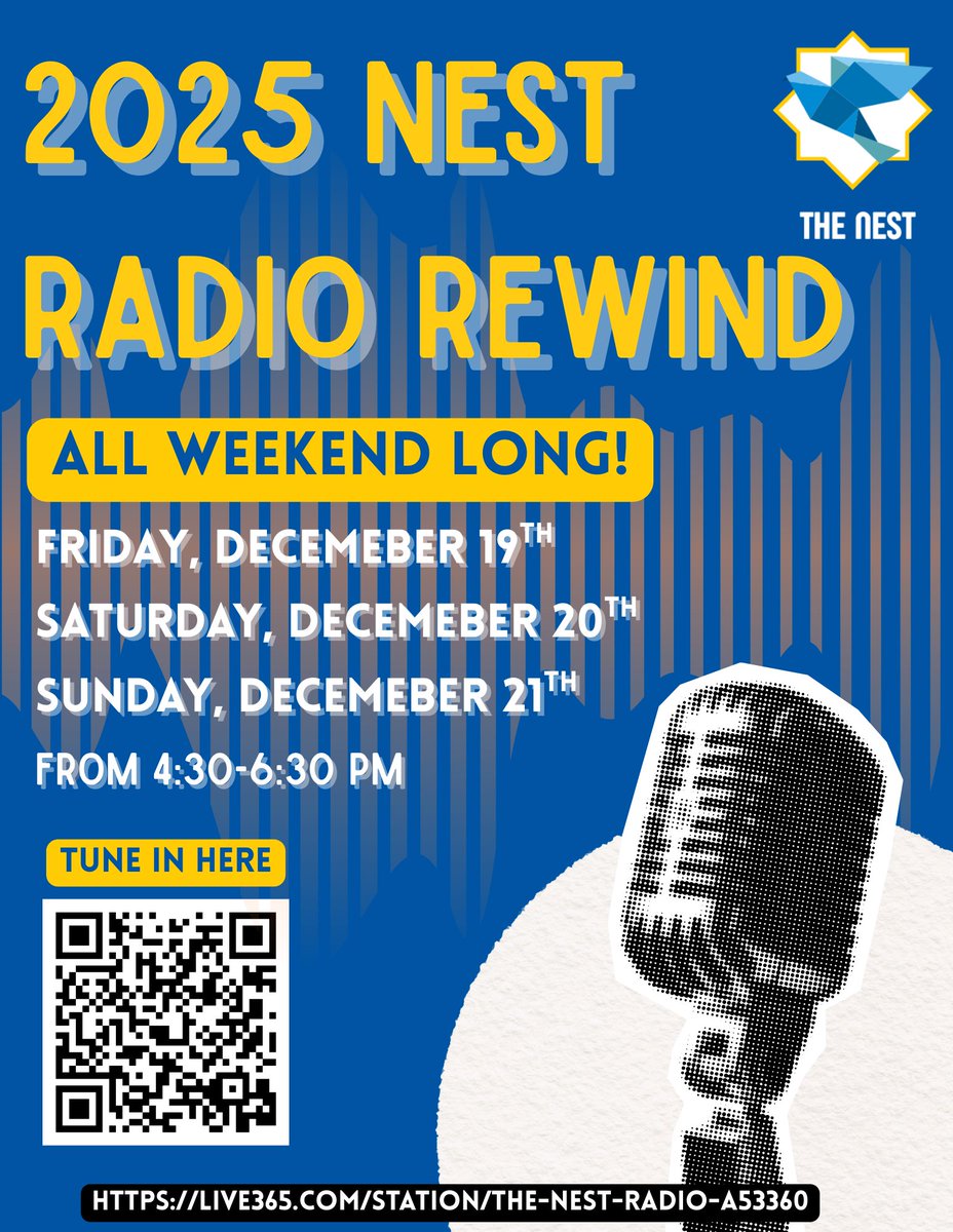 StarIntAcademy's tweet image. 2025 Nest Radio Rewind  psqr.io/TXgZaQiyig via @ParentSquare