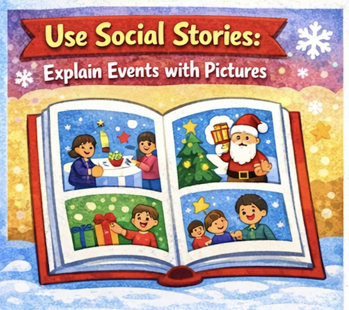 LearningPerch's tweet image. The holiday season can be a joyful and exciting time for many families. At the same time, everyone experiences the holidays in their own unique way. Here are some helpful tools and strategies designed to support your child in understanding and navigating holiday experiences!