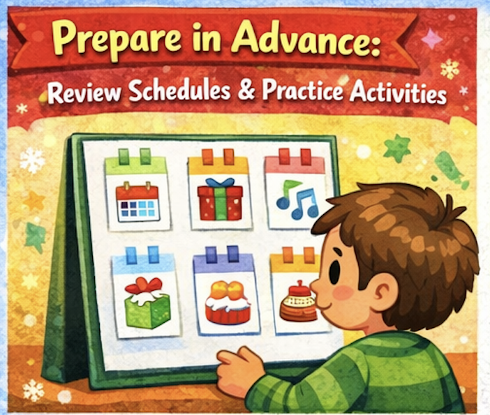 LearningPerch's tweet image. The holiday season can be a joyful and exciting time for many families. At the same time, everyone experiences the holidays in their own unique way. Here are some helpful tools and strategies designed to support your child in understanding and navigating holiday experiences!