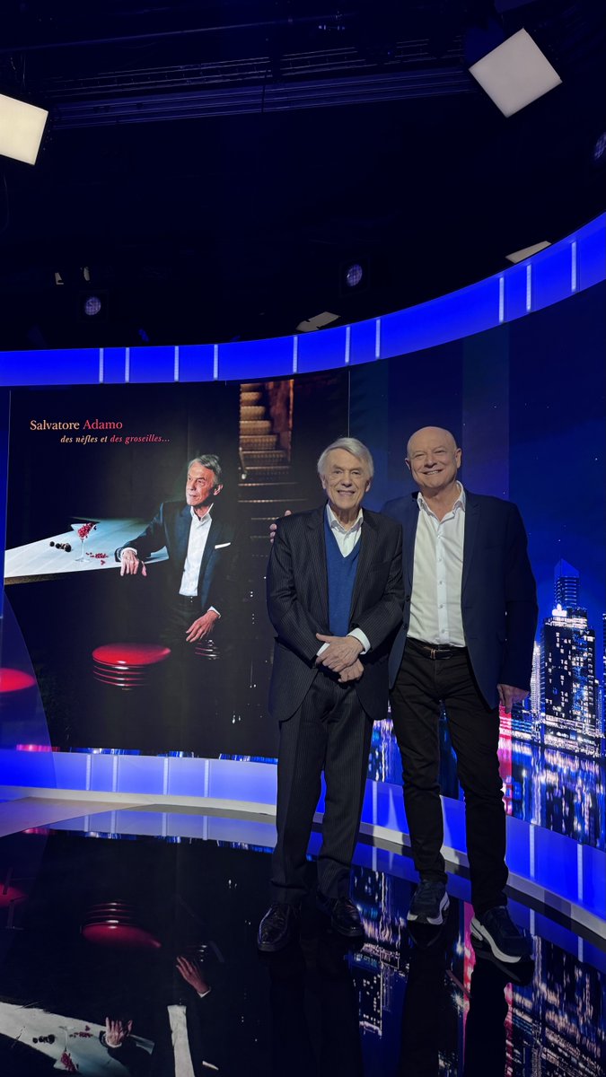 PatrickSimonin's tweet image. Tellement heureux de retrouver mon ami l’immense Salvatore Adamo sur le plateau de #Linvité de @tv5monde pour son nouveau double album qui est une pure merveille #Adamo