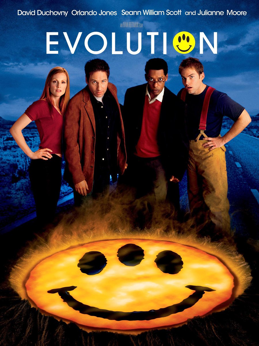 britmedia2000's tweet photo. Evolution
(2001)
Two college professors team up with a fire-fighting cadet and a government scientist to combat an alien organism that has been rapidly evolving since its arrival on Earth inside a meteor
REF: GBM/EVOLUTION/POSTERART/002
#Evolution2001 #DavidDuchovny https://t.co/VXeOe7yAjt