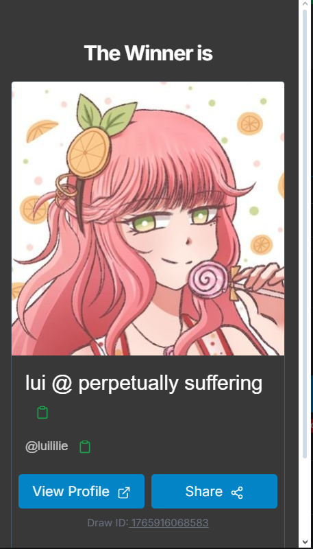 tunasushicomms's tweet photo. WINNER HAS BEEN DRAWN!! CONGRATS @luililie !! 🥳🥳🥳🥳 

We will contact you shortly 🫶  Again, thank you to everyone that participated! https://t.co/fATN4qksJl