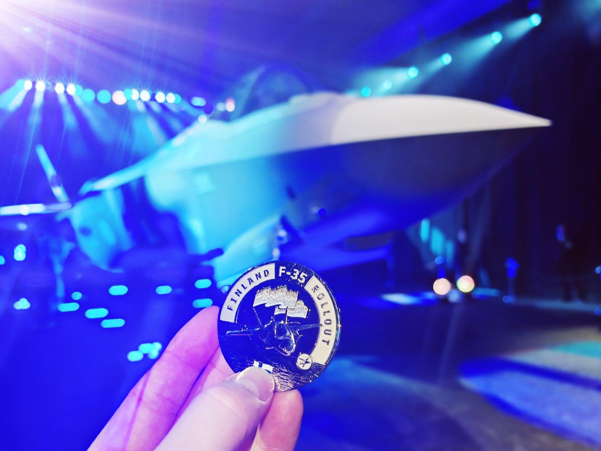 Uusi kolikko kokoelmiin. #F35 #Ilmavoimat