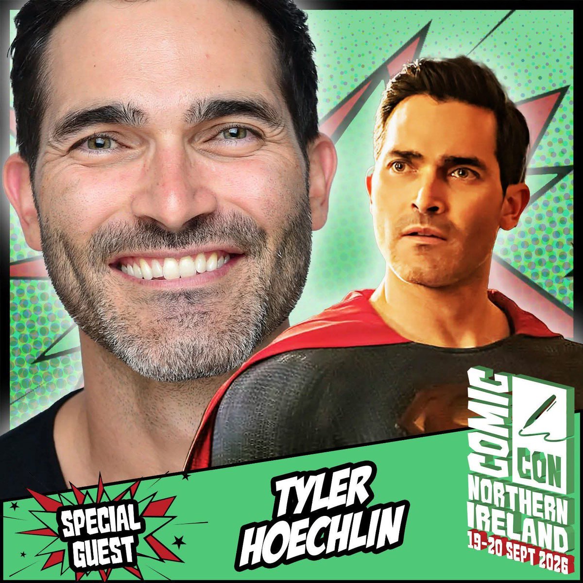 EuroConNet's tweet photo. GUEST ANNOUNCEMENT

#ComicConNorthernIreland #monopolyevents 
#TylerHoechlin 

Lisburn, Northern Ireland, UK
19 - 20 September 2026

https://t.co/191gO1ULN8 https://t.co/zBZEadMMw4