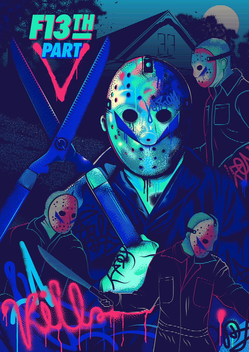 Friday The 13th - Part 5 | Poster By Si Heard