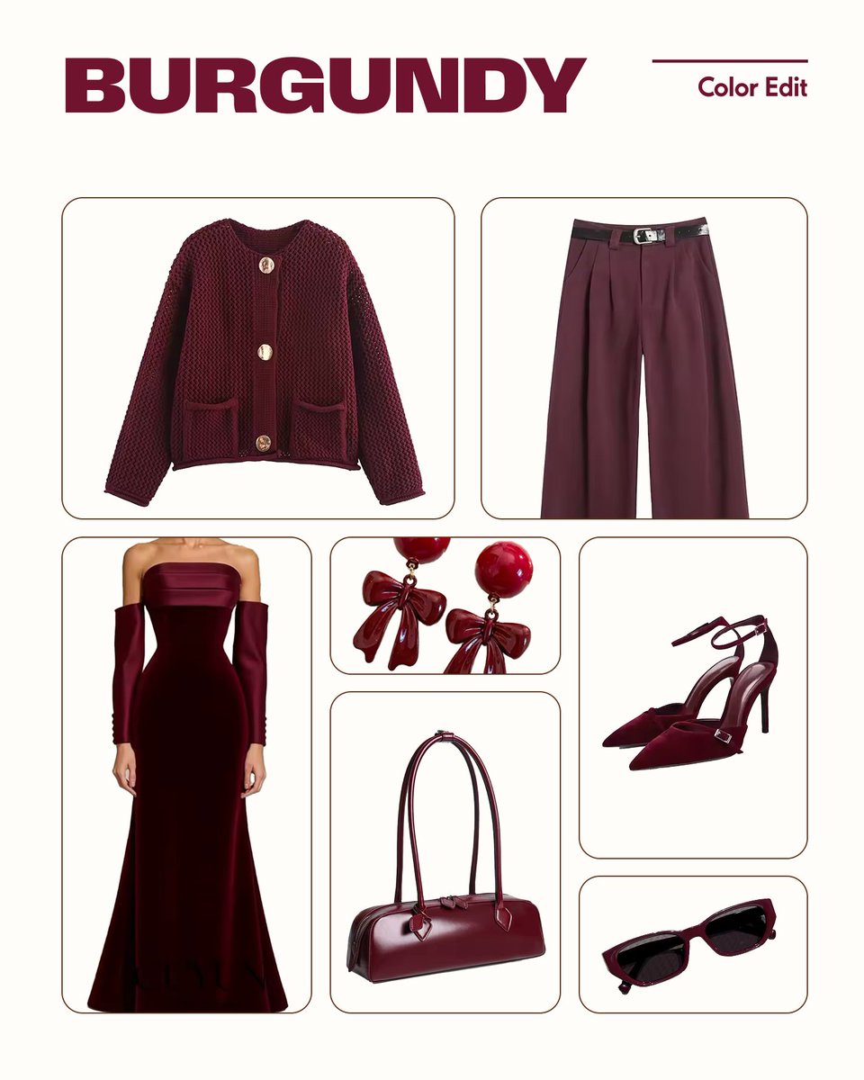 If it’s not burgundy, we don’t want it this season