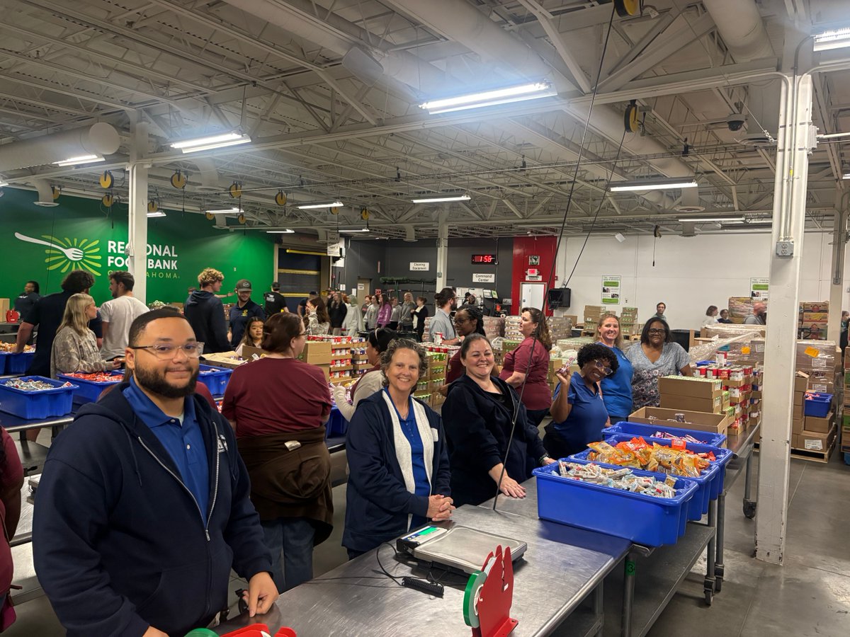 HousingOKC's tweet photo. The Resident Services Department volunteered at @rfbo, packing over 17,867 meals for children. 

RFBO is one of OCHA’s cherished partners—RFBO pantries at several of our sites provide needed resources, improving the quality of life for many of our residents, especially our more senior residents.