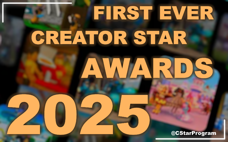 Hey Creators💫

Tag your favorite Youtuber, Streamer, Roblox Game/Developer, and RTC Member to enter them into our FIRST EVER Creator Star Awards!

they'll have to win by most votes in each category.

We're working on a Game that allows you to join and vote for each category.