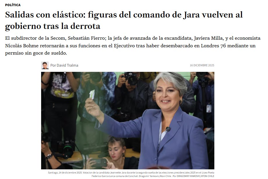 InmoralEncoder's tweet photo. Se acuerdan de Sebastian Fierro? El ex de Barbara Sepulveda que renunció a la SECOM para reforzar el equipo de Jeannette Jara?

Bueno, lo volvieron a contratar en la SECOM y junto con él, vuelven los otros 2 pelmazos que andaban con permiso sin goce de sueldo https://t.co/OJoHN1SQ2S