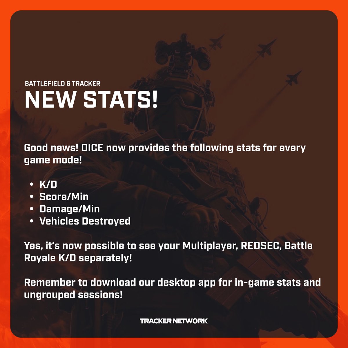 Battlefield 6 Players, 

K/D is now separate for every game mode!

Check your Battle Royale K/D now!