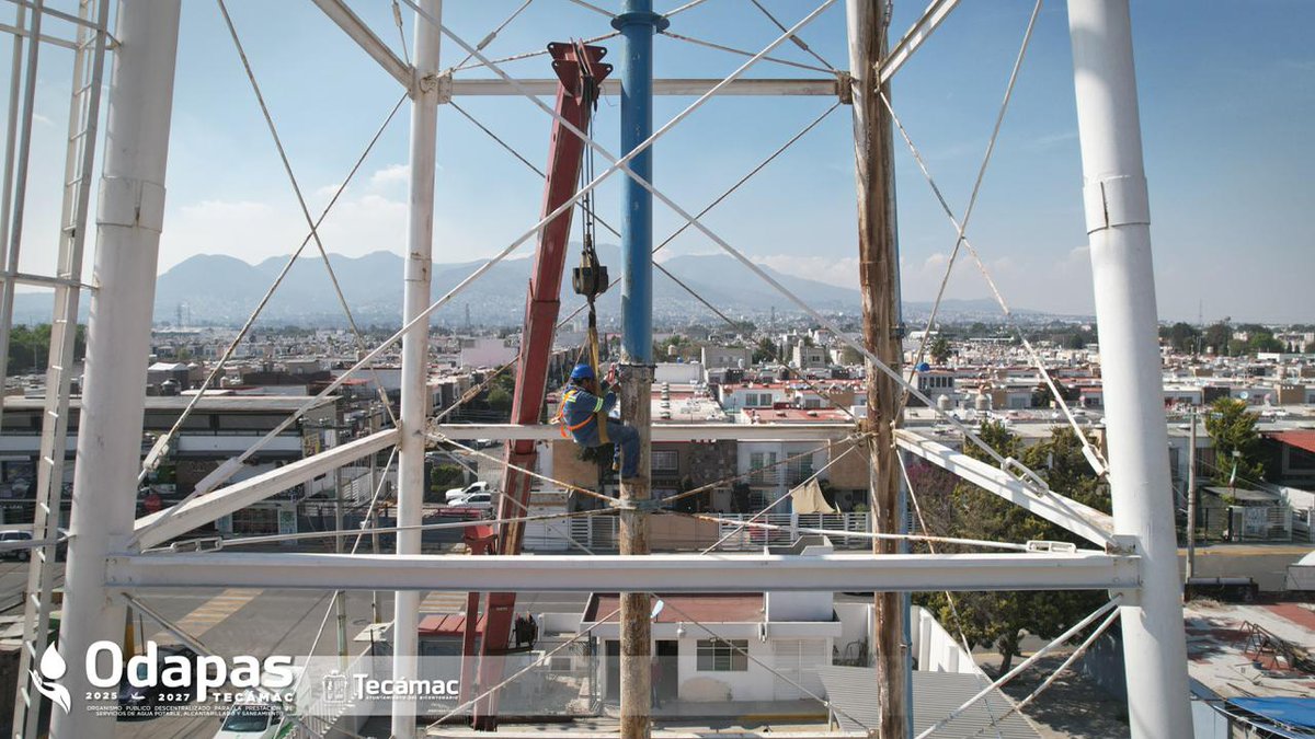 AyuntaTec2025's tweet photo. El equipo operativo de ODAPAS Tecámac realizó mantenimiento correctivo en el Pozo Héroes Sección Bosques 5, sobre la calle Bosques de los Cipreses. 🔧

Estas acciones fortalecen el funcionamiento del sistema hidráulico y mejoran la distribución del agua.

#ODAPASTecámac https://t.co/1KQtahxuKb