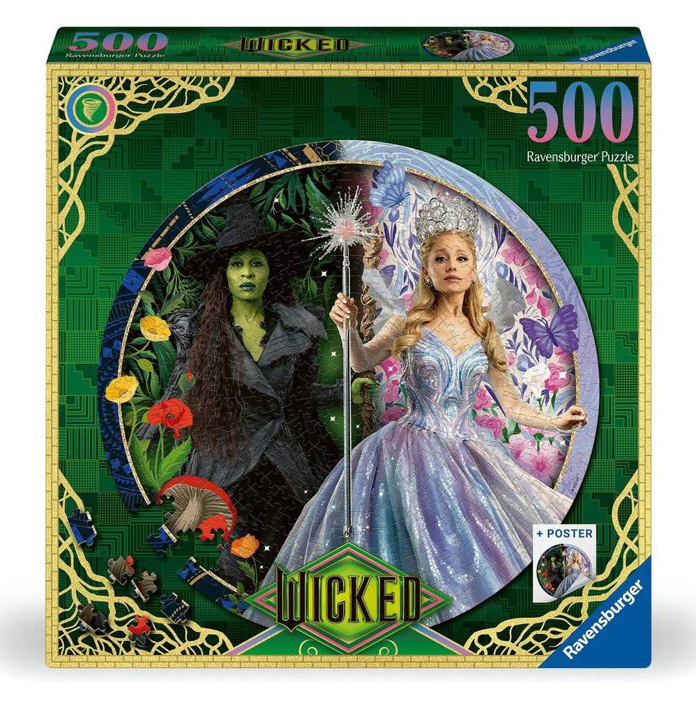 CynBabyErivo's tweet image. I didn’t know ravensburger made a new wicked for good circular puzzle #purchased