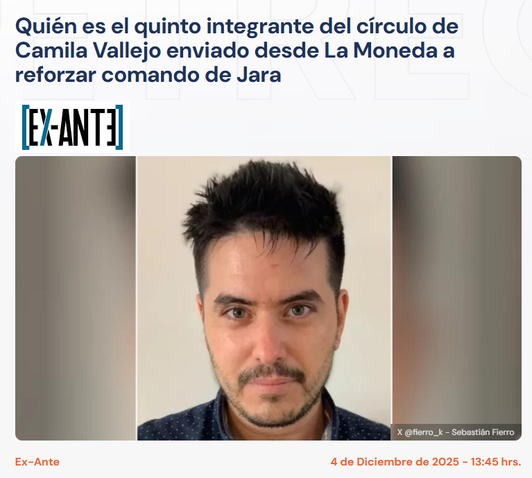 InmoralEncoder's tweet photo. Se acuerdan de Sebastian Fierro? El ex de Barbara Sepulveda que renunció a la SECOM para reforzar el equipo de Jeannette Jara?

Bueno, lo volvieron a contratar en la SECOM y junto con él, vuelven los otros 2 pelmazos que andaban con permiso sin goce de sueldo https://t.co/OJoHN1SQ2S