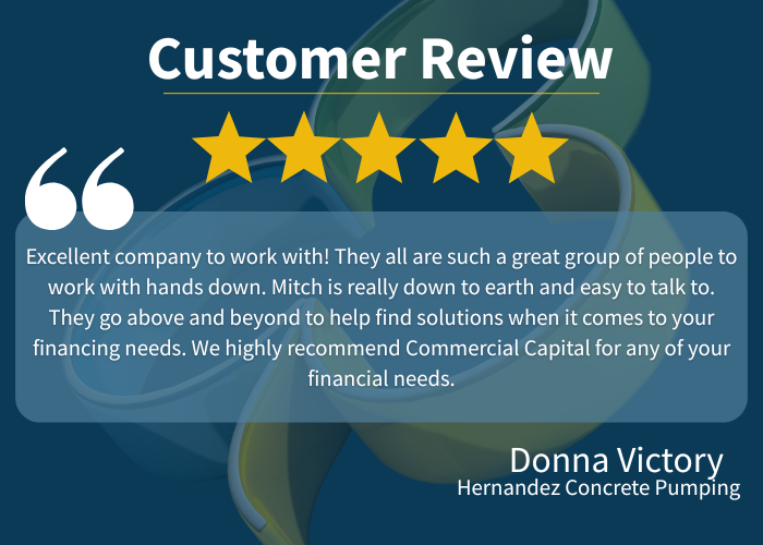 EquipFinanceKC's tweet photo. Nothing means more to us than the trust of long-standing partners.

Thank you to the Hernandez Concrete team for the kind words and continued confidence in Commercial Capital. We’re proud to support hardworking businesses with financing solutions that go beyond the transaction. https://t.co/NFw2Ndifat