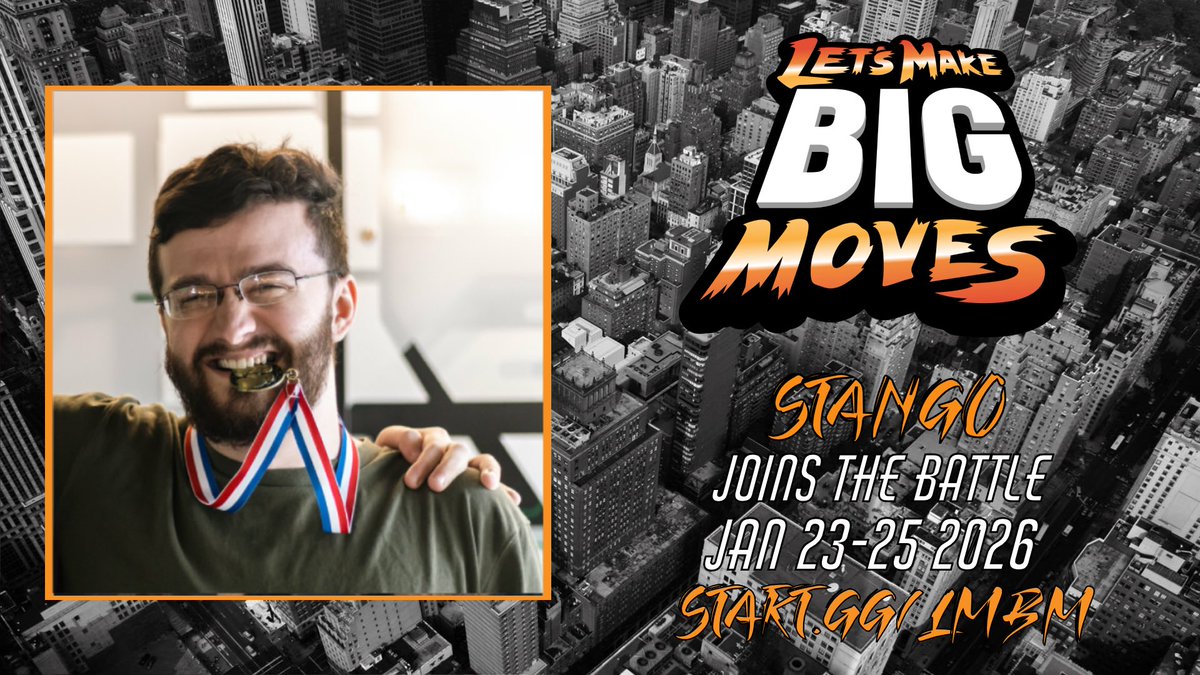 The Supernova champ, the best Lox, and a generational smack talker is here to run it back at #LMBM this year. He’s hungry for those <a href="/RivalsOfAether/">Rivals of Aether II</a> circuit points 👀 Welcome <a href="/StangoSSBM/">.StanGOAT @ Home 🕴️</a> to the big show 🐘🪓

Sign up today while spots are still available! start.gg/LMBM