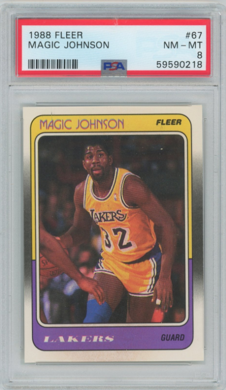 🔥 Card Deal Found!            
1988 Fleer #67 Magic Johnson (PSA 8 NM-MT)  
Avg sale: $24.5          
Now: $16 — 35% OFF!
courtyard.io/asset/5f04943d…