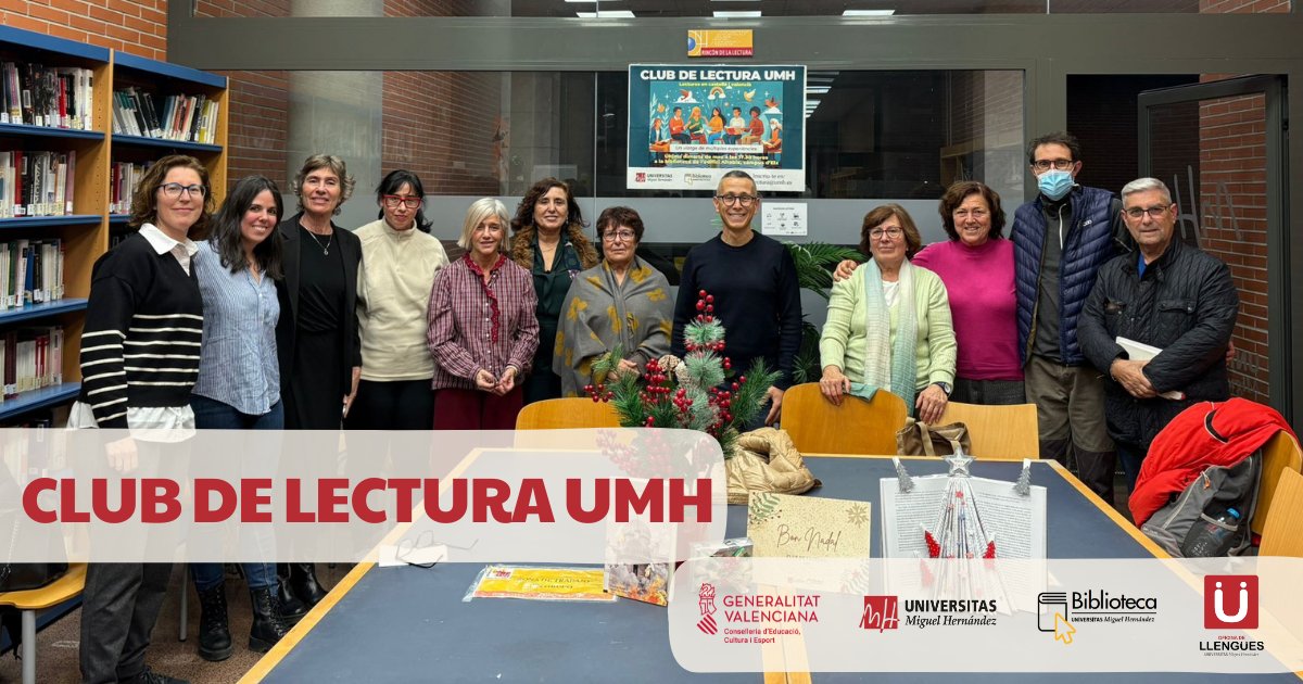 📚 Ahir vam gaudir d’una nova trobada del Club de Lectura #UMH amb la visita de José Antonio Quesada Coves 📖<a href="/JAQuesadaCoves/">José A. Quesada Coves</a> , autor de “Negrín no cremava esglésies”, premi Antoni Bru de novel·la.
Gràcies a totes les persones assistents per fer-ho possible!