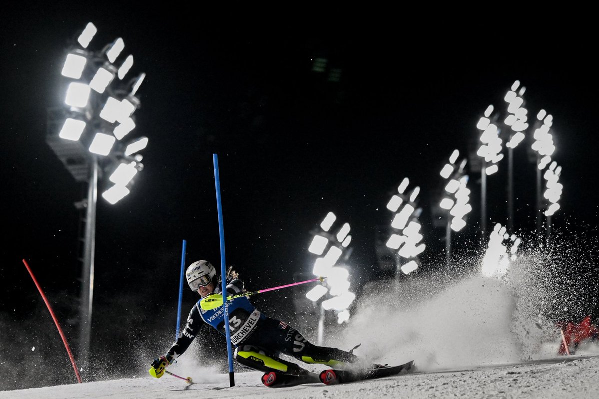 105 and 4 for 4 this year?! 🤯 

<a href="/MikaelaShiffrin/">Mikaela Shiffrin ⛷️</a> is rewriting history every time she steps into the start gate…tonight she won by 1.55 in slalom under the lights in Courchevel‼️

Plus <a href="/PaulaMoltzan/">Paula Moltzan</a> skis strong to finish fifth winning the second run! 

#stifelusskiteam