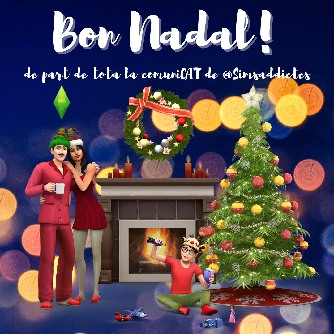simsaddictes's tweet image. Aquest Nadal no oblideu pujar la barra de diversió, jugar amb els vostres Sims preferits i guardar la partida abans del sopar familiar.

 Sul sul! i bones festes a tothom! 🎁 BON NADAL✨