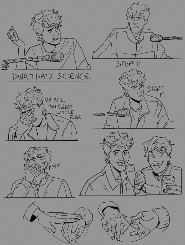 incaseyouart's tweet photo. WIPs of some phanart, mostly from the hard launch phodcast~ 

#phanart #danandphil https://t.co/fCpC3K7MPj
