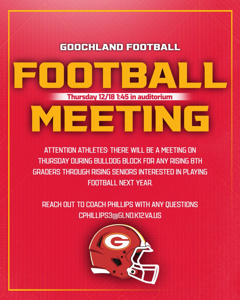 Thursday during Bulldog Block in the Auditorium!