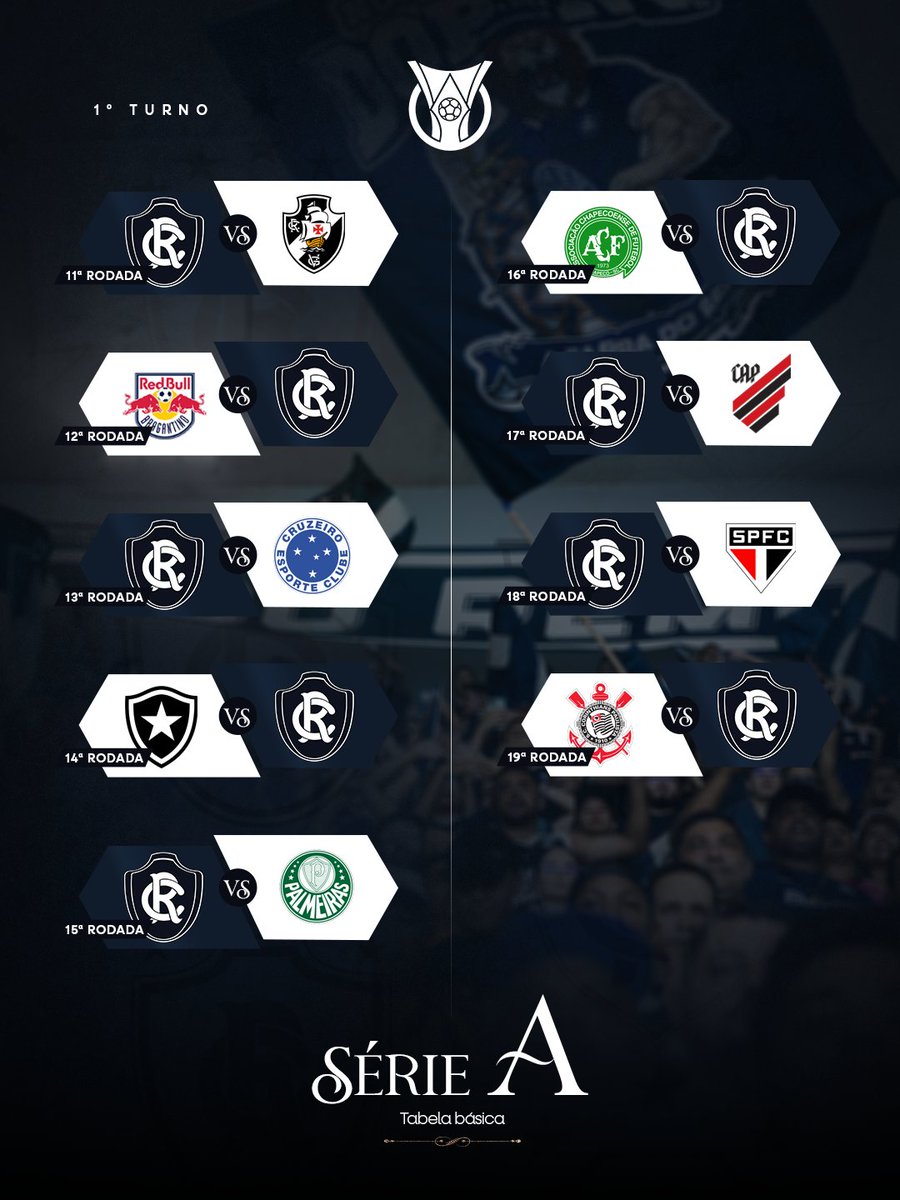 ClubeDoRemo's tweet photo. Confira os confrontos do Rei da Amazônia no primeiro turno do @Brasileirao 2026! 🦁🗓

#OReiDaAmazônia https://t.co/oNernPLDwV