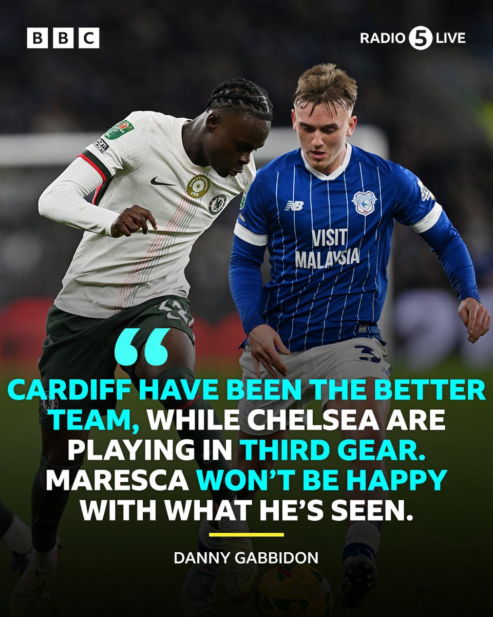 5liveSport's tweet image. We go into the break goalless 🤝

📻 Second half coming up on @BBCSounds 

HT: 🐦 Cardiff 0-0 Chelsea 🔵

#BBCFootball #CARCHE #CarabaoCup