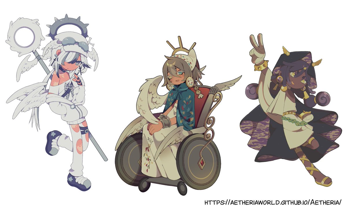 character design artworks for web project #4
