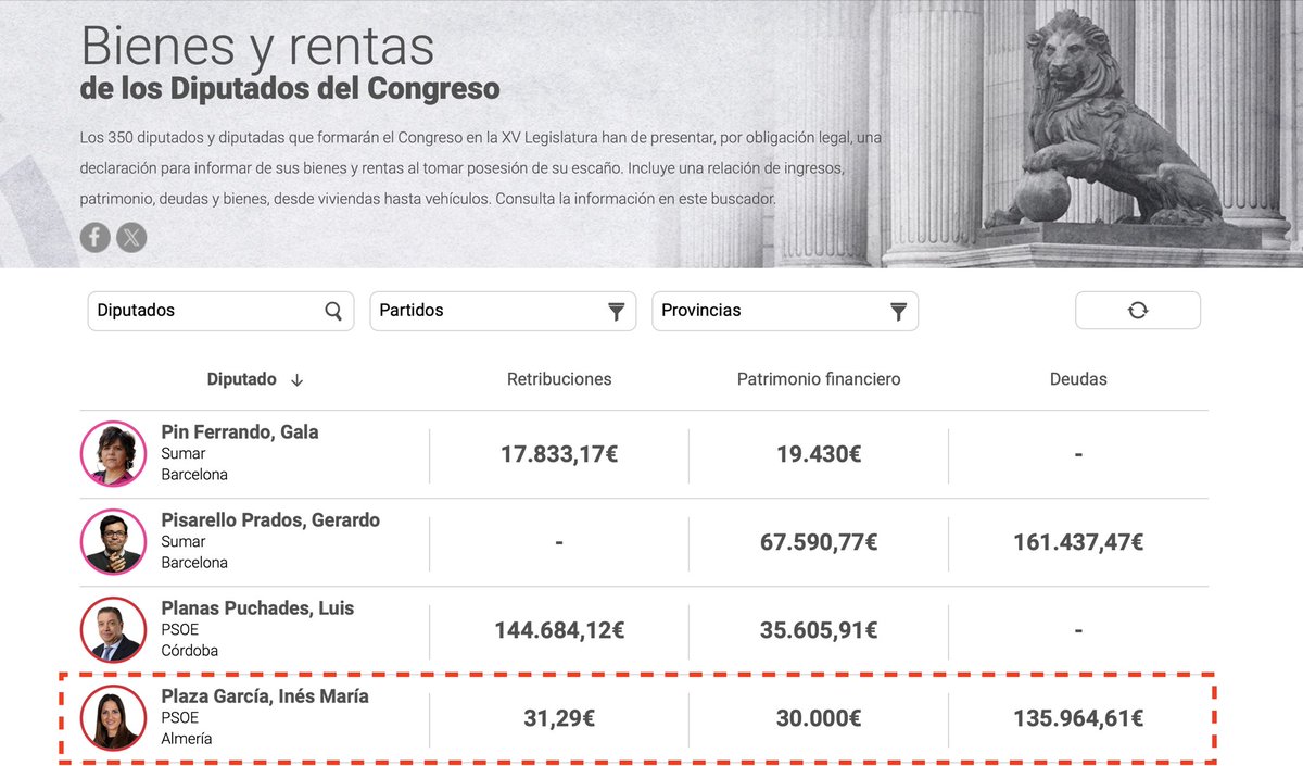 Veo a la Sra. <a href="/inesplazapsoe/">Inés Plaza</a> muy interesada por mi vida. Comprenderá que también yo lo esté por la suya, y más en estos tiempos en los que las palabras “corrupción”, “socialismo” y “enchufismo” aparecen tanto en la prensa.

- Nos podría confirmar si es cierta la información que