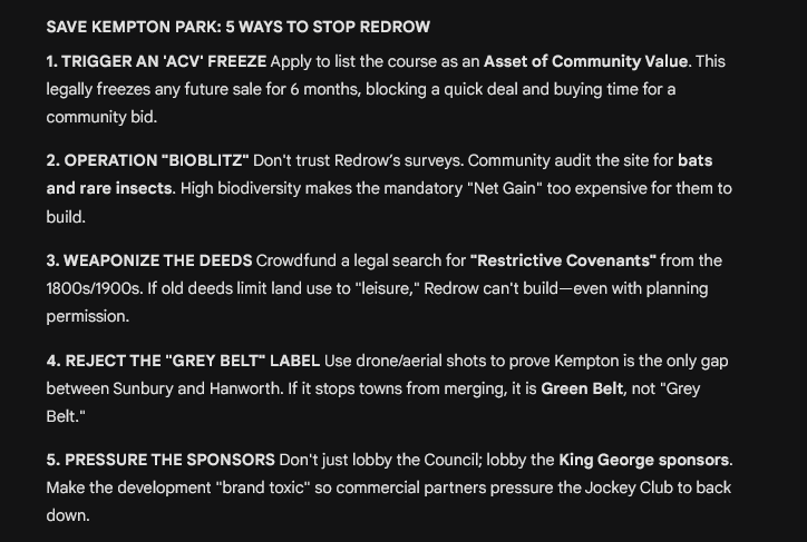 mindmodeller's tweet photo. @RacingPost #SaveKempton #KeepKemptonGreen @LydiaHislop @FinalFurlongPod @PJAOfficial @RacehorseOwners
Perhaps someone can let them know @RishiPersad1 https://t.co/qLDsctGLDz