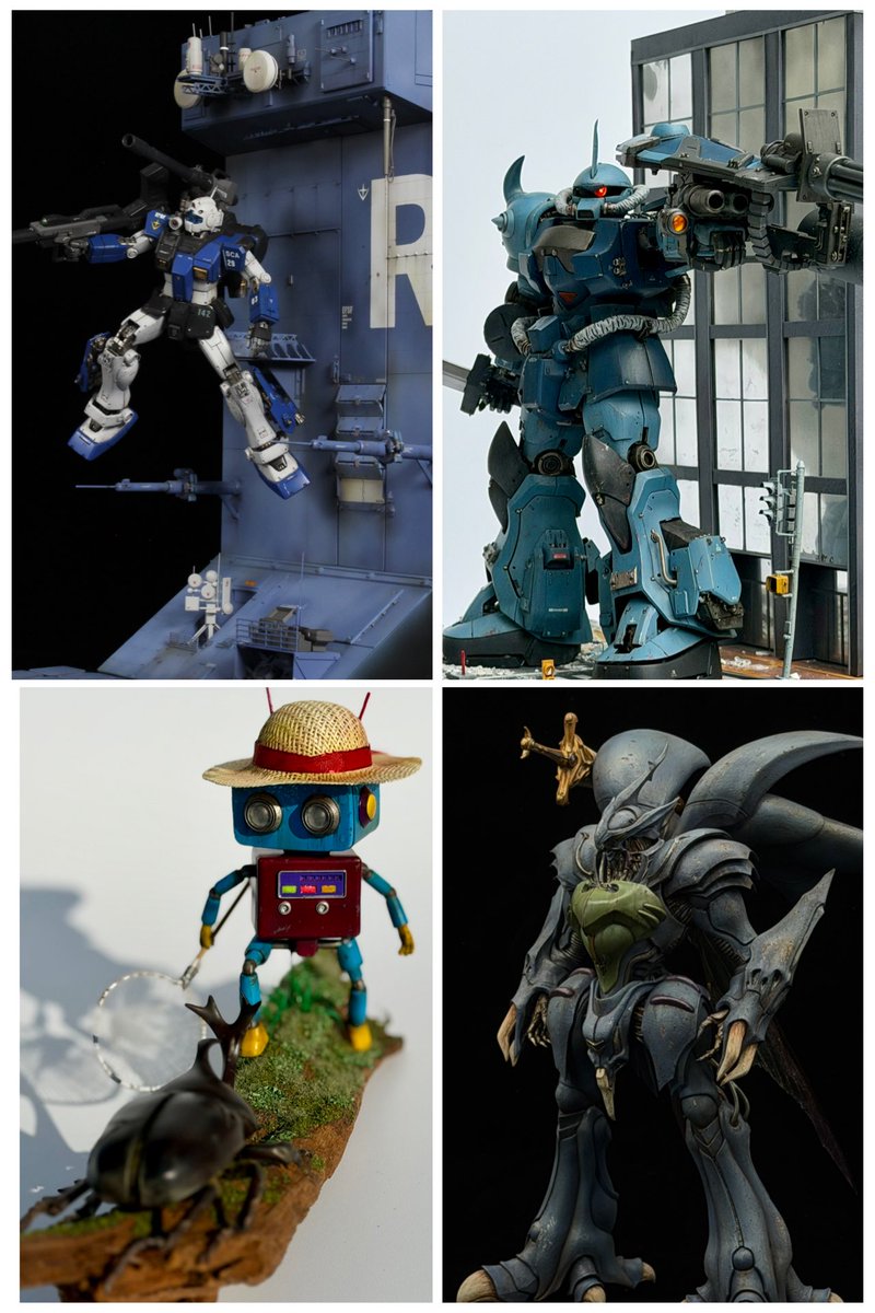 #今年作った模型晒そうぜ
7作品　個人的にかなり多かった
短期間で作ったものは気に入らないことが多いので来年はもう少し絞って作ろうかな