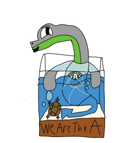 Sportmascotfan's tweet image. It’s been a while since I’ve drawn my oc Atli #mascotverse #gtwt #WeAreTheA #Atlantaunited #oc #mythicalcreature