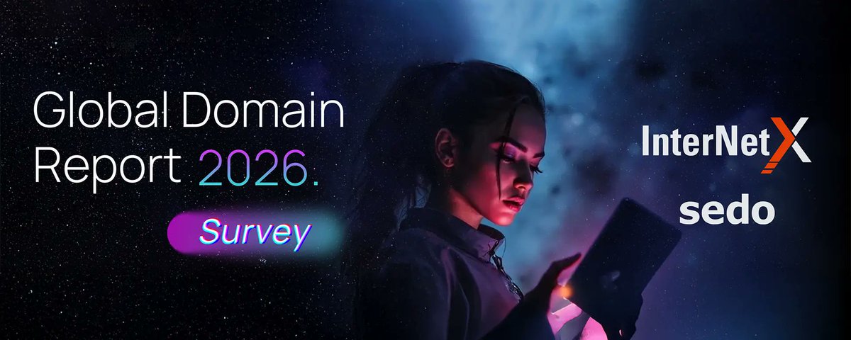 HELP SHAPE THE FUTURE OF DOMAIN TRENDS
—
InterNetX and Sedo invite you to contribute to the upcoming edition of the Global Domain Report. #DomainNames 

Learn more:
circleid.com/pp/global-doma…