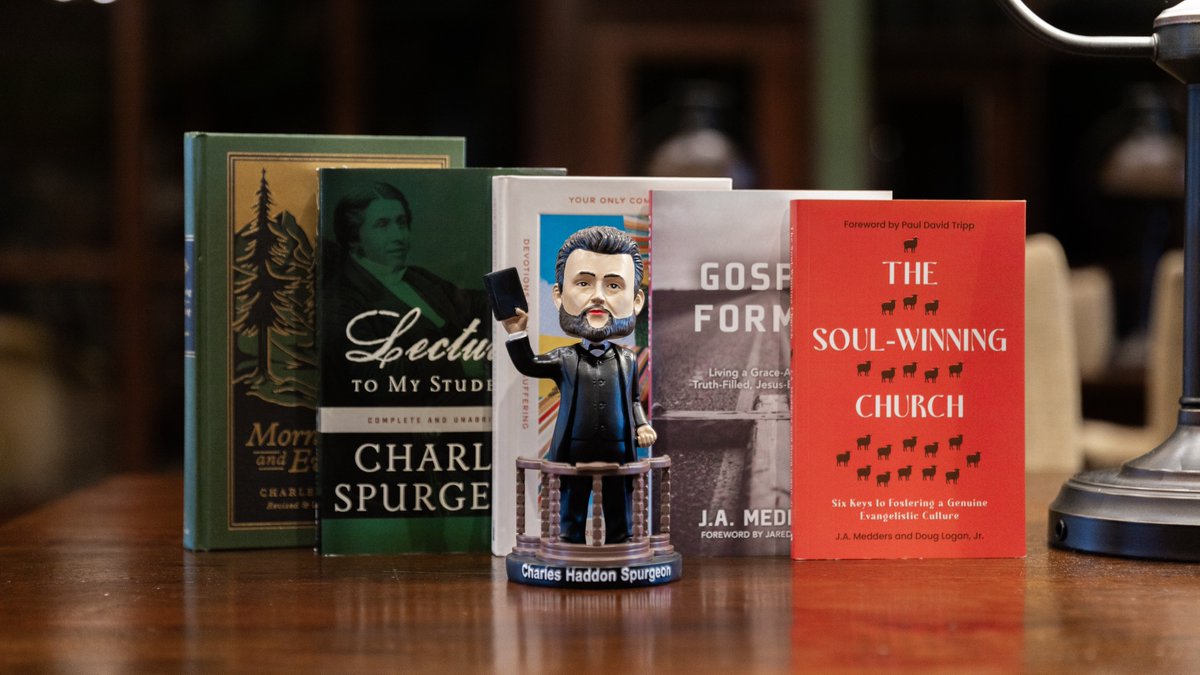 🎉 GIVEAWAY! 

To celebrate the addition of <a href="/drmedders/">J. A. Medders 🎄</a> to Midwestern Seminary Faculty, we're giving away a book bundle and a Spurgeon bobblehead! 

FOLLOW US, LIKE this post, and RT to be entered to win!