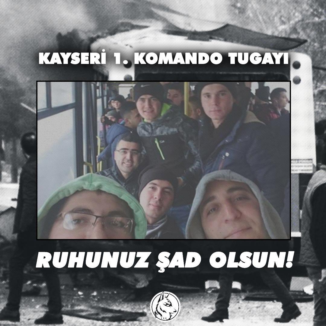 Bu otobüste bütün Türk Milletinin ÖZ EVLATLARI vardı!

17 Aralık 2016’da, Kayseri'de düzenlenen bombalı saldırı sonucu şehit olan yiğitlerimizi saygıyla anıyoruz.

#17Aralık2016