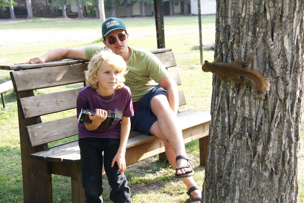 rangerlake's tweet image. Meeting friends before chapel. 😄

#rlbc