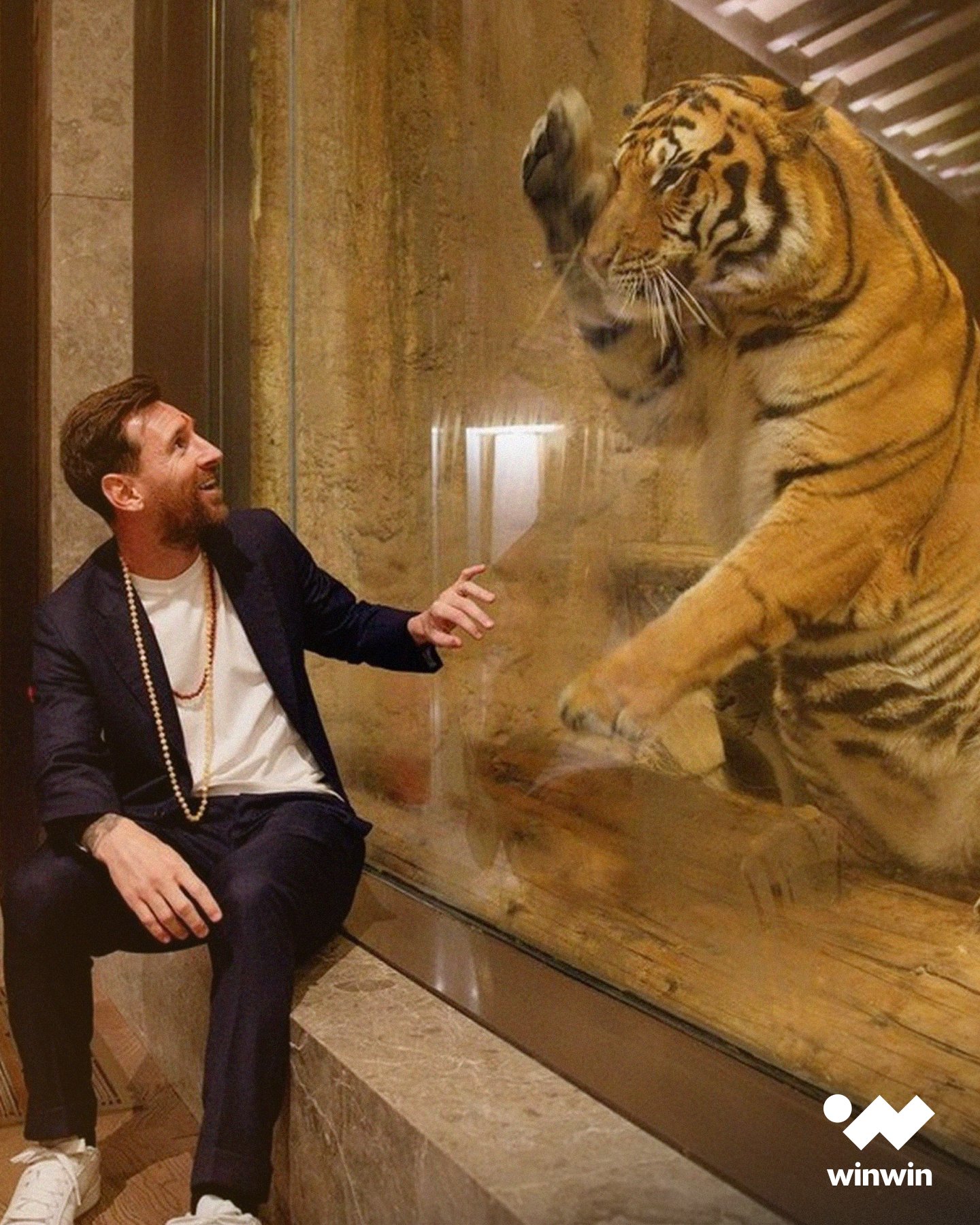 حتَّى النُّمور تحبُّ ميسي 