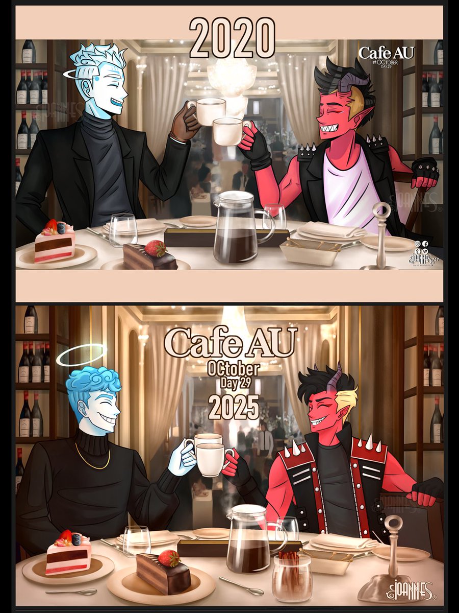 I know I've been slow to update the OCtober completion, but I took some time off because the project itself was exhausting and I wanted to take a break. I hope you like it! Day 29! ^^

#October #drawings #ocart #characterart #sketches #comic #cafe #coffee #lofi #friends