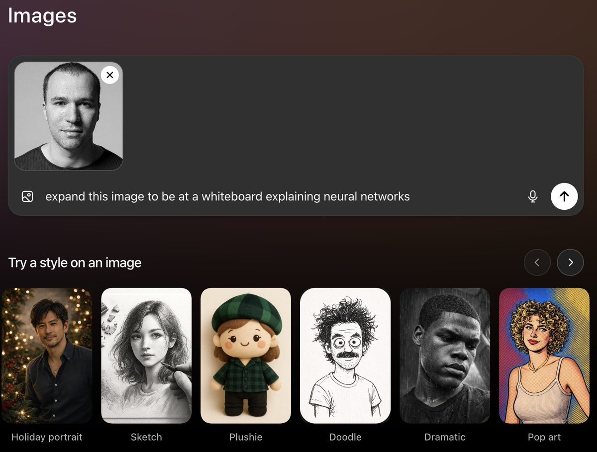 ChatGPT Images sidebar