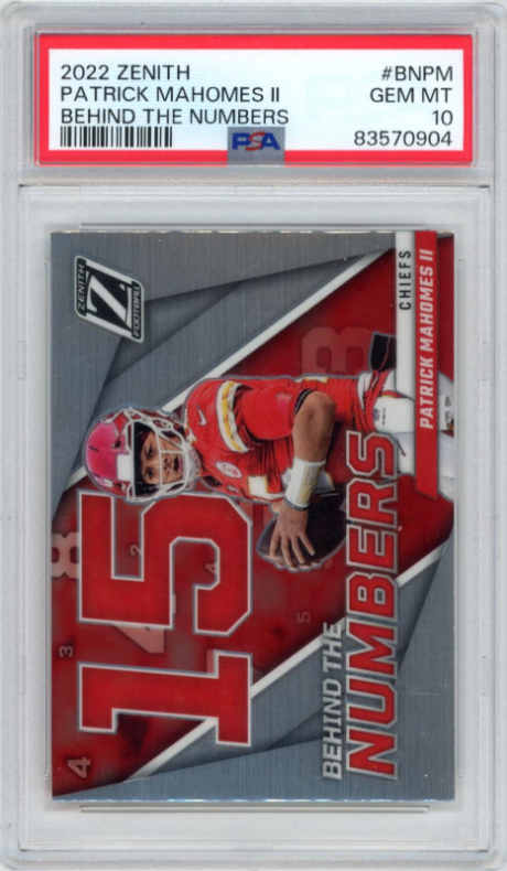🔥 Card Deal Found!             
2022 Panini Zenith Behind the Numbers #BNPM Patrick Mahomes II (PSA 10 GEM MINT) 
Avg sale: $42.5           
Now: $25 — 41% OFF!
courtyard.io/asset/908066eb…