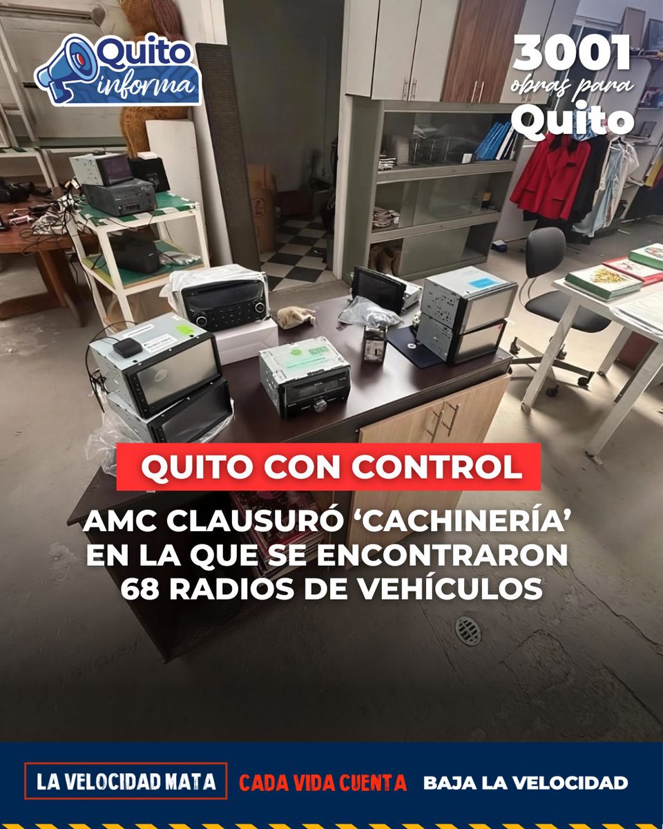 QuitoInforma's tweet photo. 🚨 #QuitoConControl | En Calderón, tras alertas ciudadanas, la AMC clausuró un local donde se encontró artículos sin documentación que respalde su legalidad.
¿Cuáles son las sanciones para el responsable? 👉 https://t.co/6MfH4fRHLG
#QuitoRenace https://t.co/R9HlhalP4Y