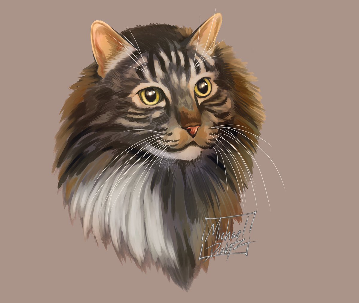 xFlowArtx's tweet photo. Painting practice of my cat! Trying to get back into drawing more!
.
.
#art #Commission #catdrawing #CLIPSTUDIOPAINT #catart #commissionsopen #drawing #artist  #artcommissions #digitalart #venmo #tumbler #DrawingCommunity #deviantart #cat #painting #digitalart https://t.co/4F4dZpd2pj