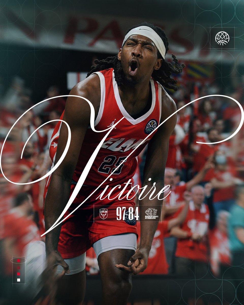 Victoire face à Nymburk 🔥

Malgré la belle prestation de nos chalonnais, il faudra passer par le play-in dès le 6 janvier au Colisée pour espérer accéder au second tour de BCL  !

#RougeEtBlanc