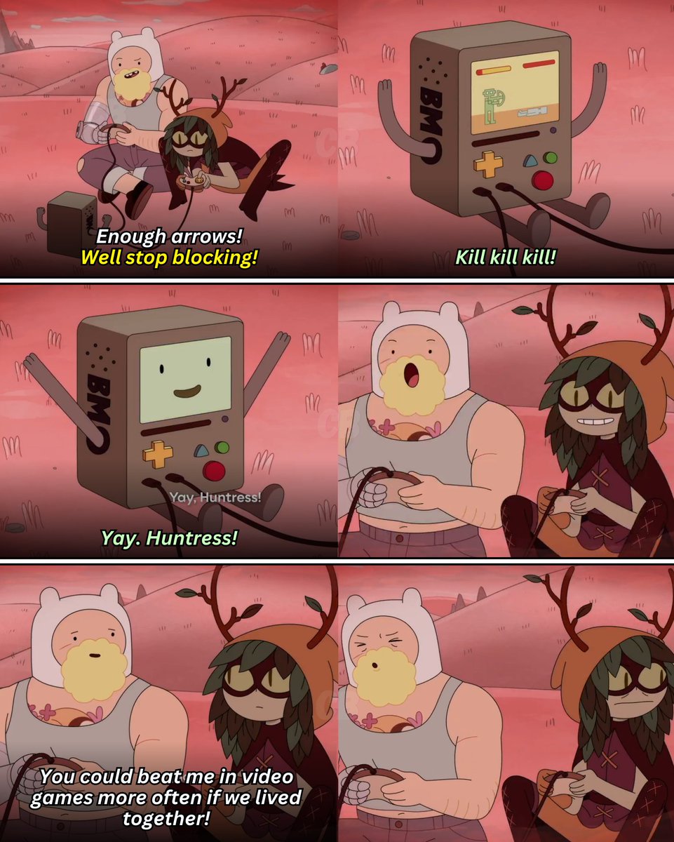Finn hints to Huntress Wizard he wants them to live together.