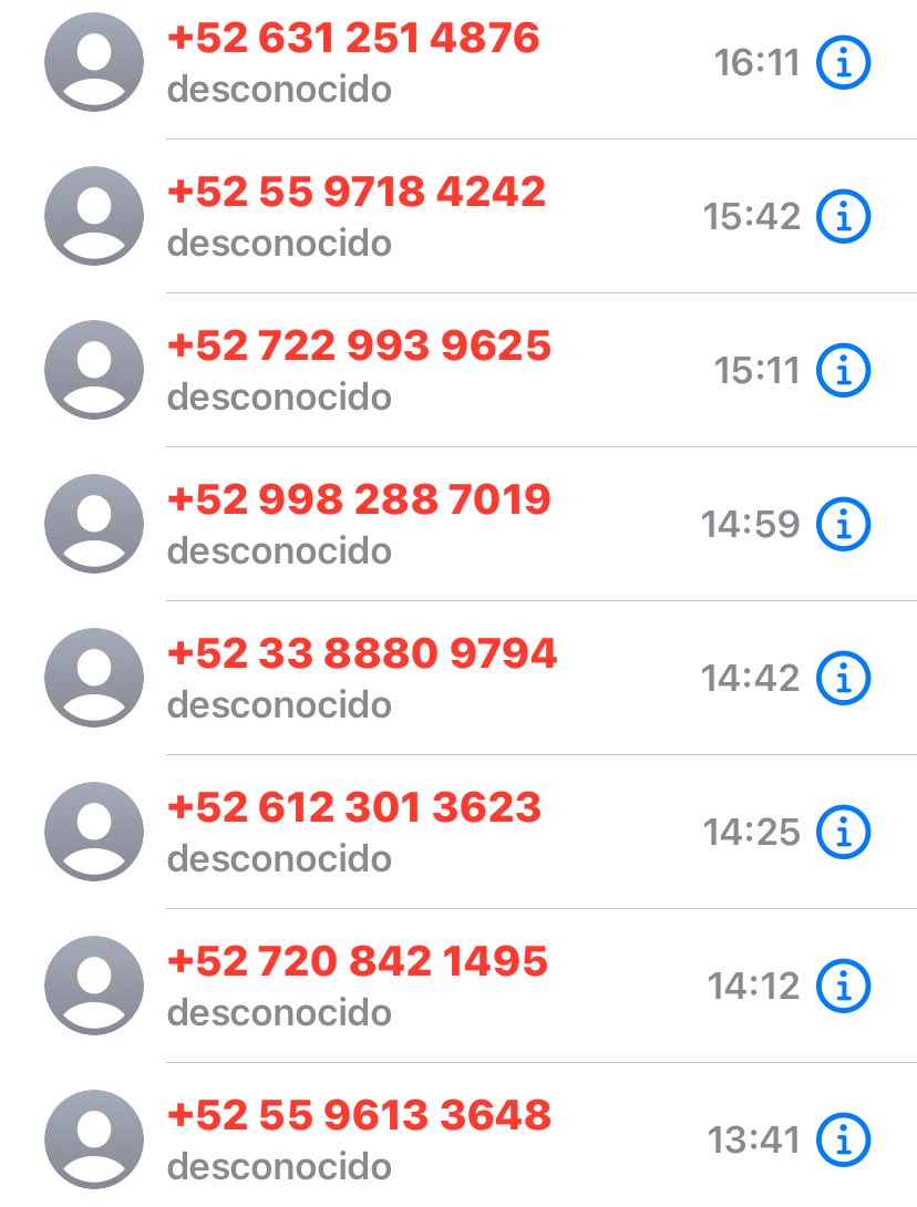 LettyCancun's tweet photo. @GN_MEXICO_ @CiberneticaQroo Hola, desde hace unas horas estoy recibiendo llamadas de estos números. Hice un reporte a Banorte y de ahí no han dejado de llamar. https://t.co/hgq2DZuG6P