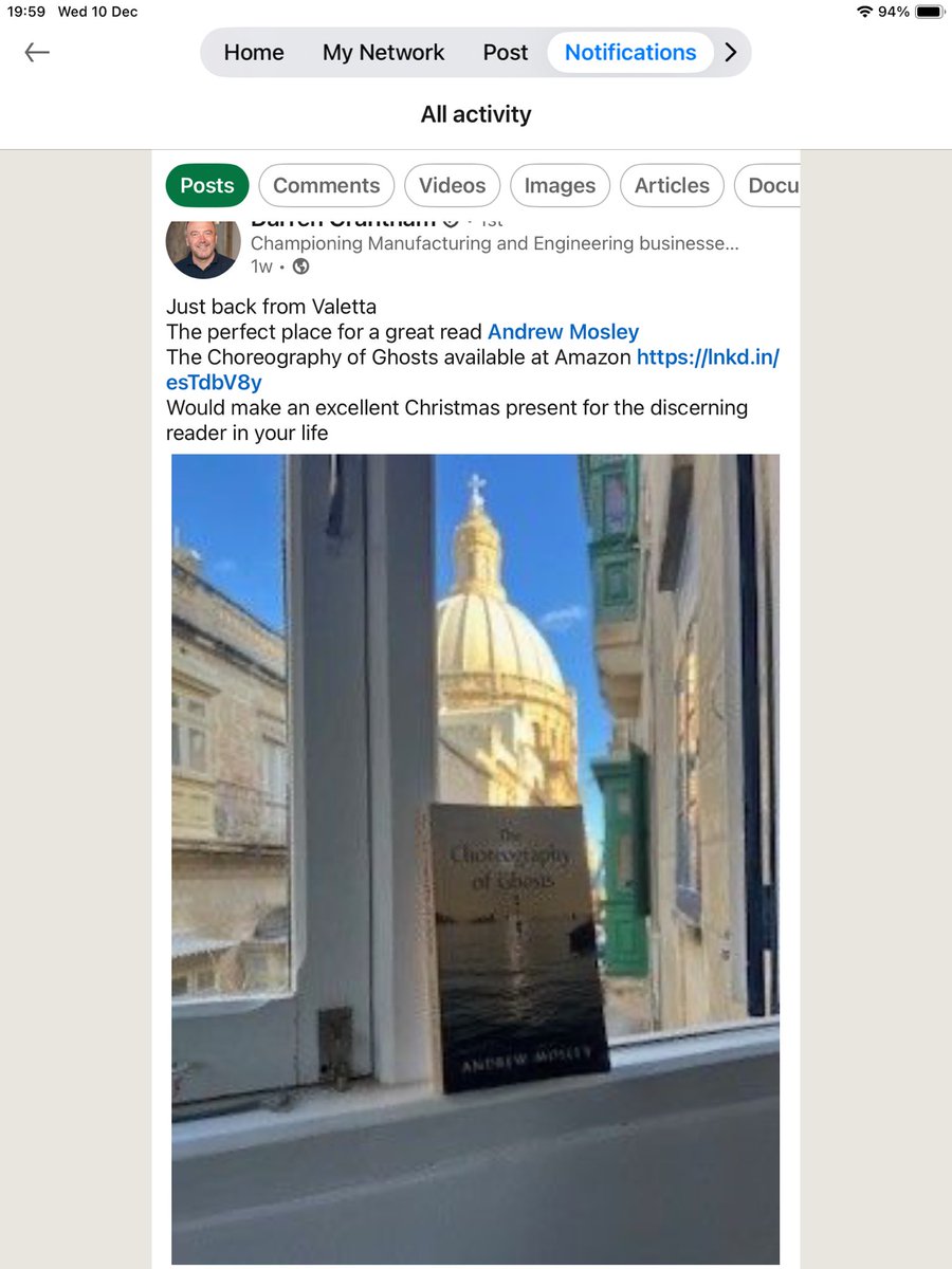 MosleyAndrew's tweet image. Stuck for ideas for that not quite last minute Christmas present? A few opinions from those who have read my novel The Choreography of Ghosts, and here’s a link to get a few quid off from the publisher: 
shop.ingramspark.com/b/084?params=N…