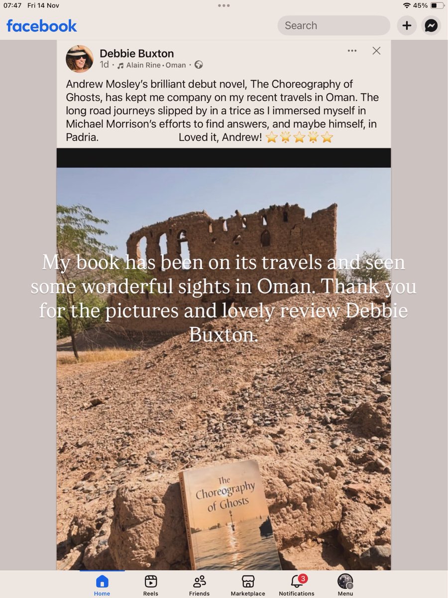 MosleyAndrew's tweet image. Stuck for ideas for that not quite last minute Christmas present? A few opinions from those who have read my novel The Choreography of Ghosts, and here’s a link to get a few quid off from the publisher: 
shop.ingramspark.com/b/084?params=N…