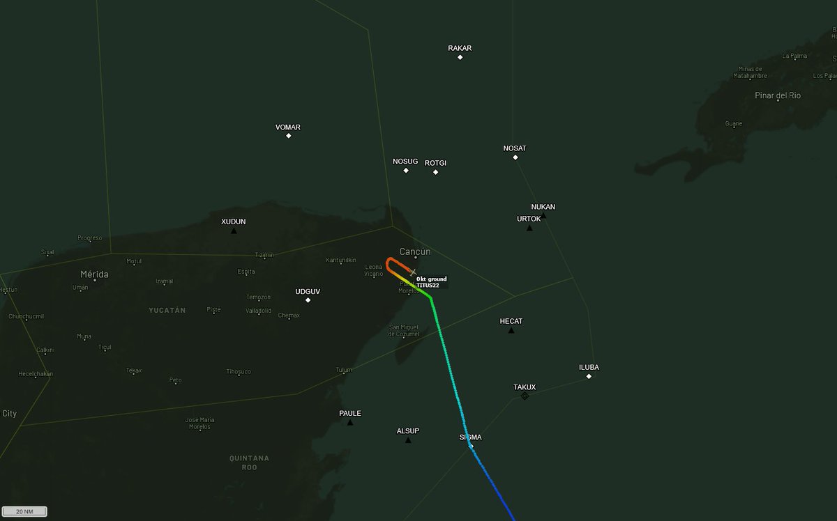 prefix64's tweet image. C-12C | TITUS22 | #AE08E8 | 76-0160
Bogotá (SKBO) → San Andrés Island (SKSP) → Cancún (MMUN)

Executive Beechcraft C-12C Huron, commonly used for U.S. Embassy support missions in Colombia, including personnel transport and liaison operations.