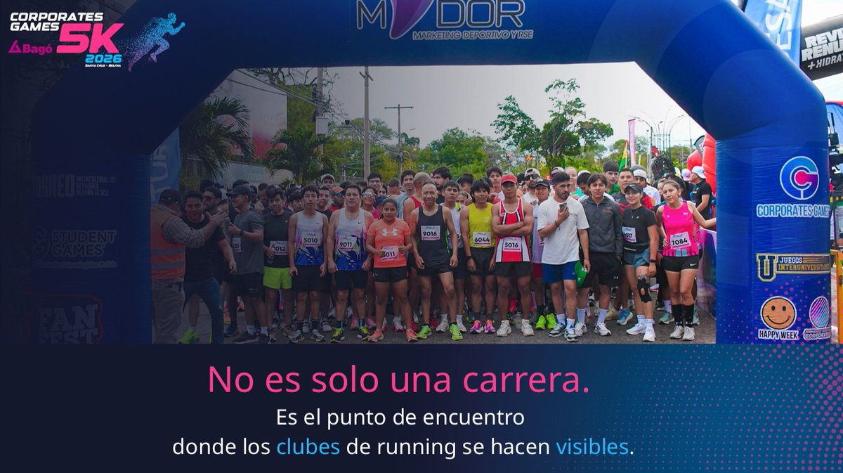 runnerbolivia's tweet photo. Preventa Corporates Games 2026 - https://t.co/s5ENiVngaS

Inscripciones: https://t.co/u9k5XgGx2J
WhatsApp: 60035380 https://t.co/9Q8o8vB1gU